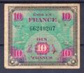 10 Francs Drapeau - Philatelie - billet de banque de France