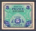 5 Francs Drapeau - Philatelie - billet de banque de France