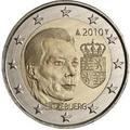 Philatélie 50 - pièces de monnaie euros 2 € - Luxembourg 2010