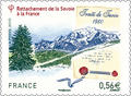 Rattachement de la Savoie - Philatélie 50 - timbre de France adhésif