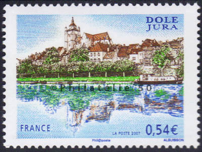 4108 - Philatélie 50 timbre de France neuf sans charnière timbre de collection Yvert et Tellier Série touristique Dole (Jura) 2007