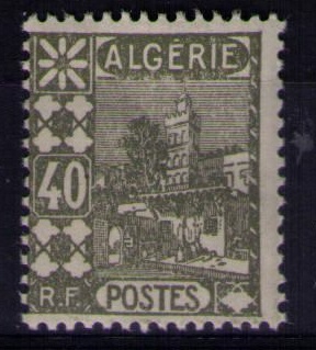 Timbre d'Algérie avant indépendance N° Yvert et Tellier 45 - Philatélie 50 - Timbres de collection colonies françaises Algérie avant indépendance