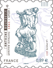 Antoine BOURDELLE - Philatélie - timbre de France adhésif - timbre de collection