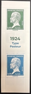 CARNET1534- Philatélie 50 - Carnet de France à composition variable - Type Pasteur - 2024