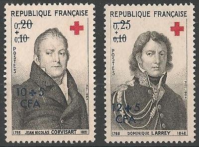 CFA362-363 - Philatelie - Timbres de France CFA N° Yvert et Tellier 362 à 363 - Timbres de Réunion