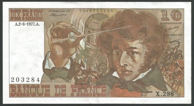 63/22/N°203284 - Philatelie - 10 francs Berlioz - billet de banque de France