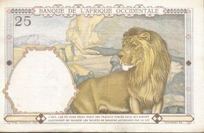 AOFPK27-1 - Philatélie - Billet de collection de la banque de l'Afrique occidentale Pick 27 - Billetophilie