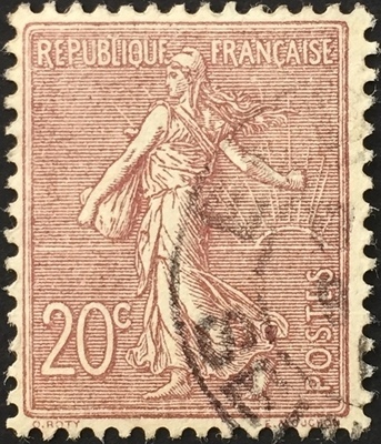 RF131O - Philatélie - Timbre de France n° Yvert et Tellier 131 oblitéré - Timbres de collection