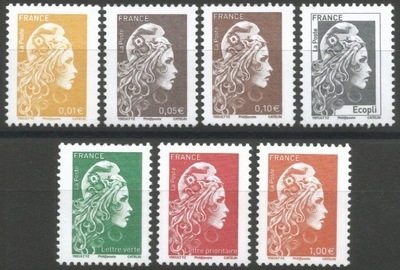 RF5248/54 - Philatelie - timbres de France de collection N° YT5248 à 5254