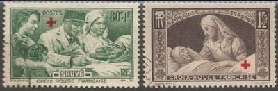 RF459/60O - Philatélie - Timbre de France n° Yvert et Tellier 459 à 460 oblitéré - Timbres de collection