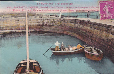 CPA50SVH17101527 - Philatelie - Cartophilie - Carte postale ancienne de Saint-Vaast-La-Hougue - Cartes postales anciennes de collection