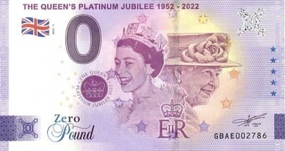 Elizabeth II - Philatélie 50 - Billet eurosouvenir