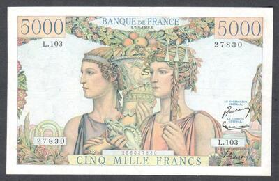 F48-6-1 - Philatelie - billet de banque de France