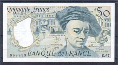 F67-17-1 - Philatelie - billet de banque de France 50 francs