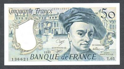 F67-17-SPL - Philatélie - billet de banque de France