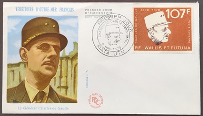 FDC-WALLIS-DeGaulle - Philatélie - Enveloppe 1er jour de Wallis et Futuna - Timbre De Gaulle