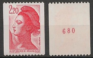 FR2379a - Philatélie - Timbre de France N° 2379a du catalogue Yvert et Tellier numéro rouge - Timbres de collection