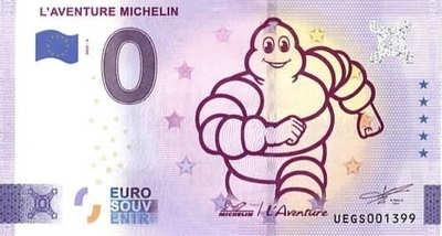 Michelin - Philatélie 50 - Billet eurosouvenir