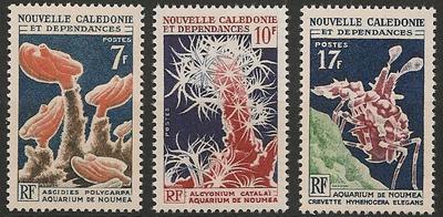 NCAL322-324 - Philatelie - Timbres de Nouvelle-Calédonie N° Yvert et Tellier 322 à 324 - Timbres de collection