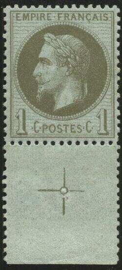 RFCL25BDFcroixrepère - Philatelie - Timbre de France N° 25 avec BDF - Timbres de prestige