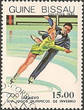 Philatélie - Patinage artistique - Timbres de collection