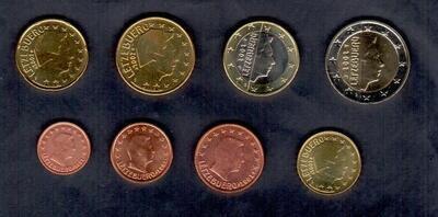 Série Luxembourg 2002 - Philatelie - série de pièces de monnaies euros