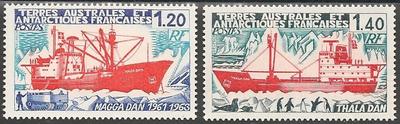 TAAF66-67 - Philatélie - Timbres des terres australes n° YT66-67 - Timbres de collection