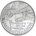 10 € Basse Normandie - Philatélie 50 - pièce de monnaie en argent de la région Basse Normandie 2011 - pièce de monnaie de collection