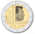 2 € Luxembourg 2014 - Philatelie - pièce commémorative 2 € Luxembourg 2014