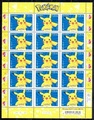 Feuillet Pokémon - Philatélie - feuillet de timbres Pokémon