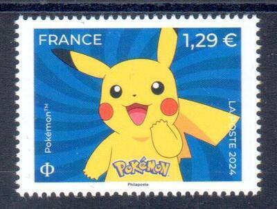 Timbre Pokémon - Philatélie - feuillet de timbres Pokémon