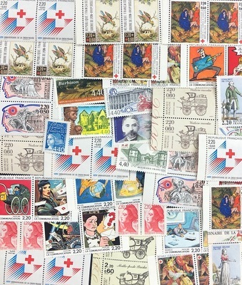 Timbres 4.40 F - Philatelie - lot de timbres de France pour affranchissement de courriers