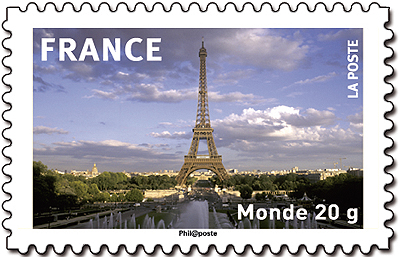 335 - Philatélie 50 - timbre de France adhésif - timbre de collection Yvert et Tellier - Tour Eiffel - La France en timbres - 2009