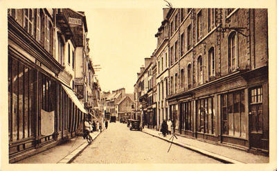 cp1 - philatelie 50 - carte postale ancienne sépia valognes