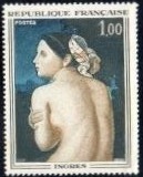 VAR1530b-Timbre de France Variété-Ingres-Aveugle-oeil blanc