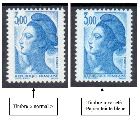 VAR2320b-2 - Philatelie - timbre de France avec variété