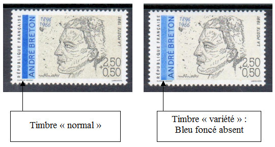 VAR2682a-2 - Philatelie - timbre de France Variété