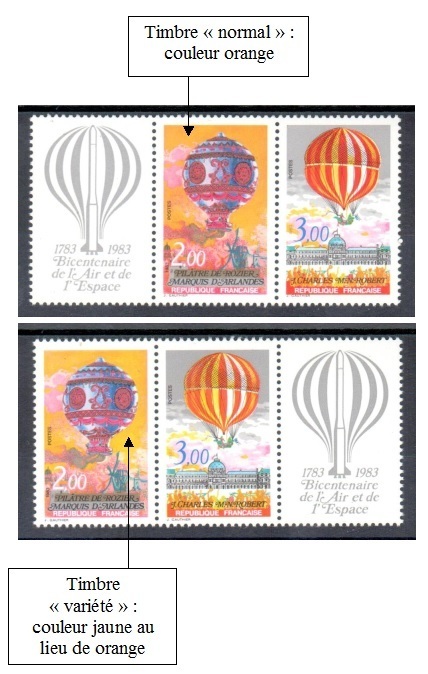 VARP2262A-2 - Philatélie - timbres de France avec variété