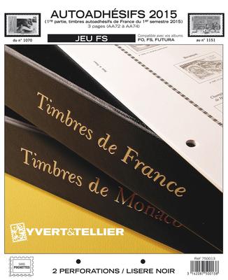 YT750013 - Philatelie - jeux complémentaires Yvert et Tellier 2015 - timbres de France